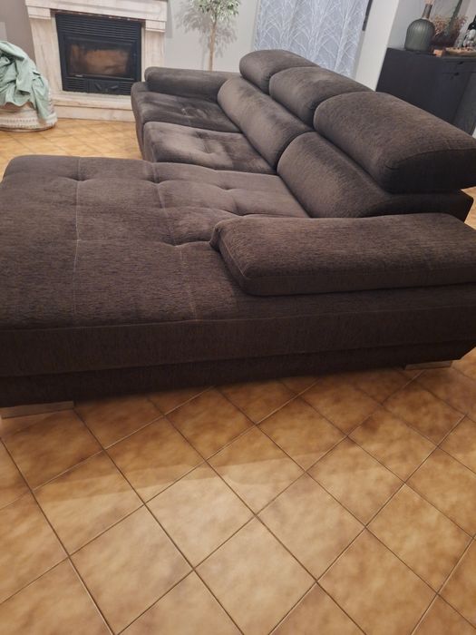Sofá 3 lugares com chaisse long
