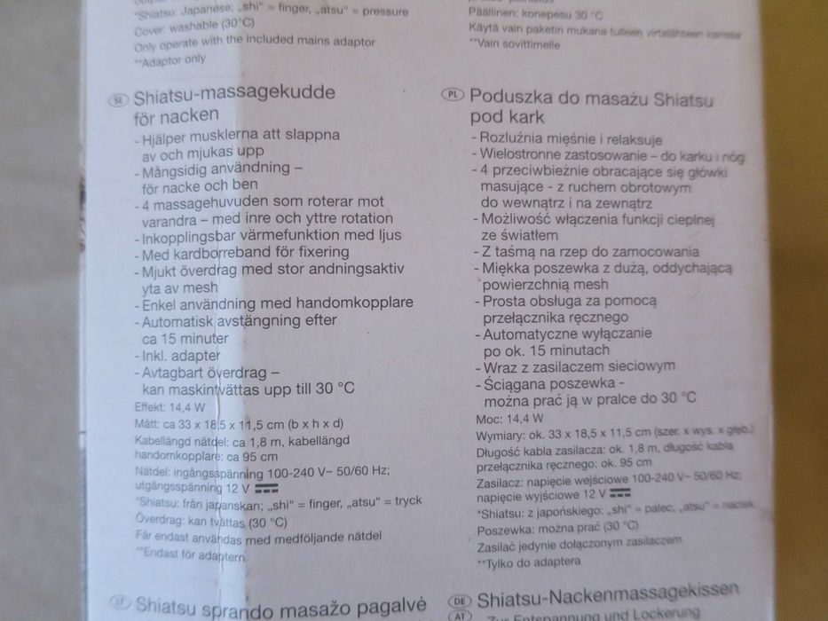 Masażer (poduszka) do karku