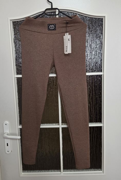 Legginsy Damskie Brązowe L/XL 38