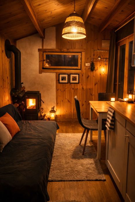 Oferta dla rodzin pon-pt … Domek w lesie, sauna & bania 250/350 noc