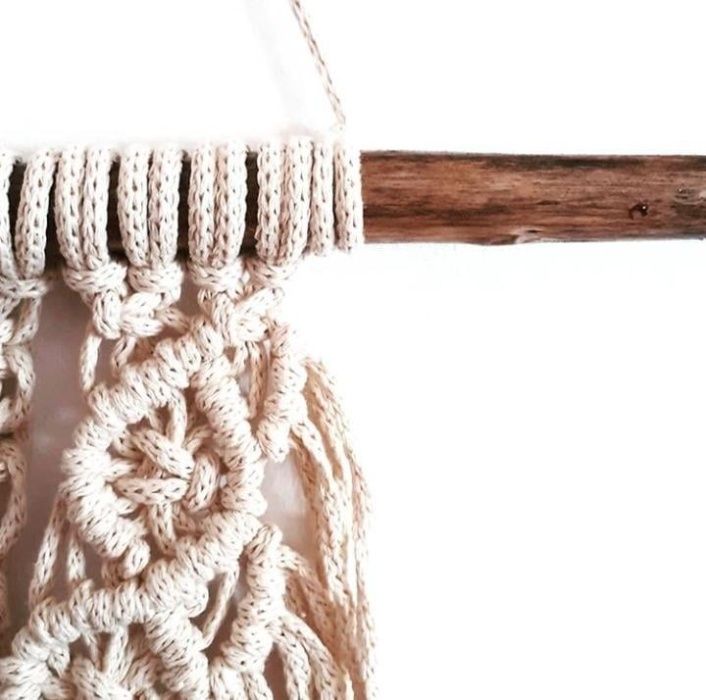 Macramé Algodão e Stick único #4