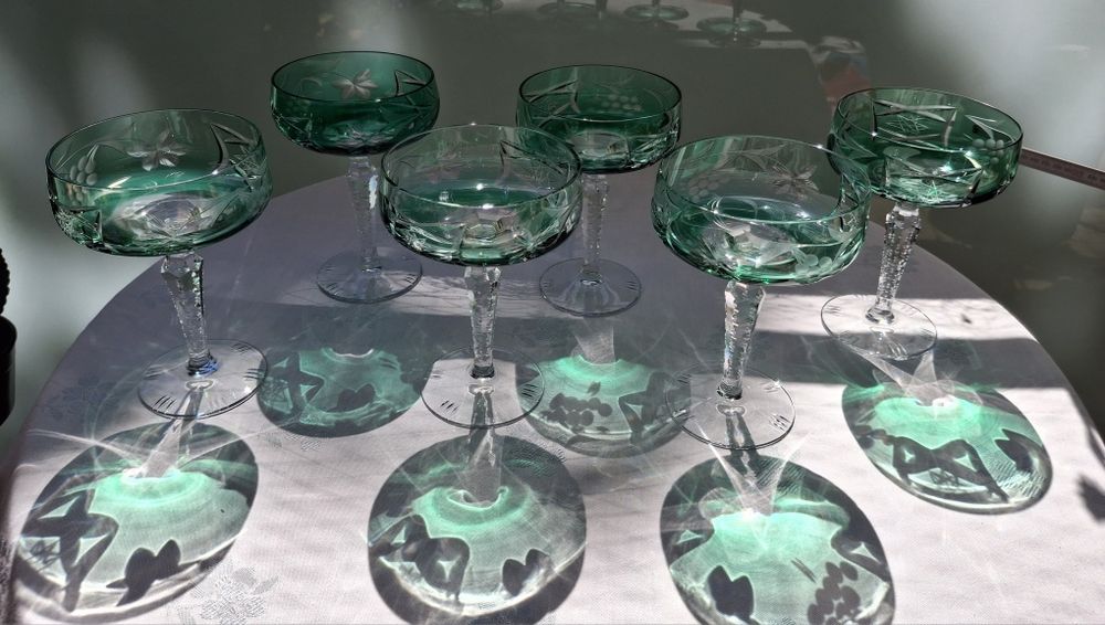 Бокали кольоровий кришталь