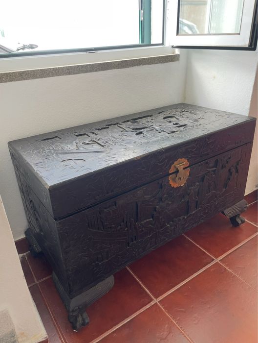 Baú Madeira Massiça