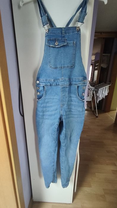 Spodnie ogrodniczki Zara