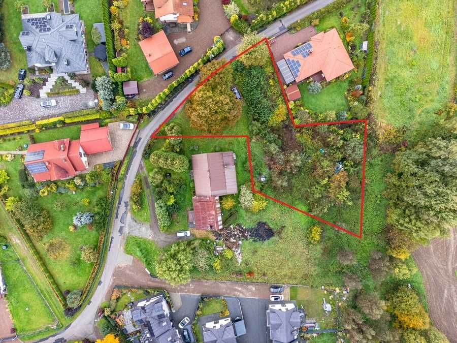 Działka budowlana 17,55 ar - z gotowym projektem budowy dla 2 domów.