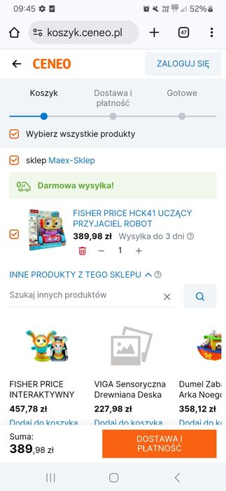 Fisher Price Uczacy Przyjaciel Robot
