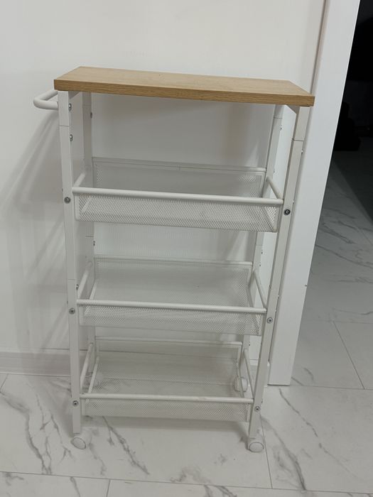 Wózek kuchenny 4 poziomowy szafka regał na kółkach