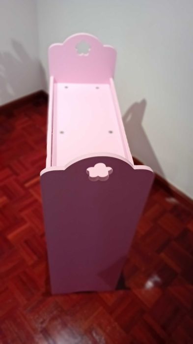 Estante Vertbaudet Infantil – 3 Níveis + 2 Cestos Rosa