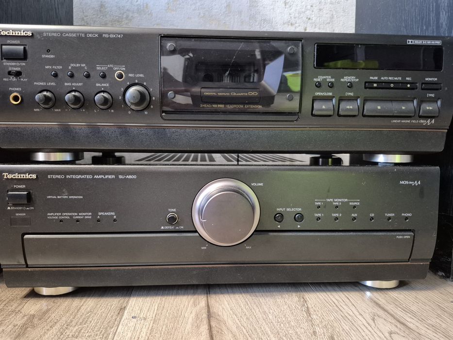 TECHNICS: Wzmacniacz SU-A800, DECK RS-BX747, ALTUS 140
