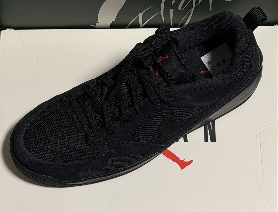 Nike JORDAN CMFT ERA - Sneaker low - black/gym red/anthracite/wolf grey