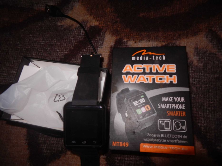 Wyprzedaż ->MEDIA-TECH SMARTWATCH MT849 CZARNY opis uszkodzony