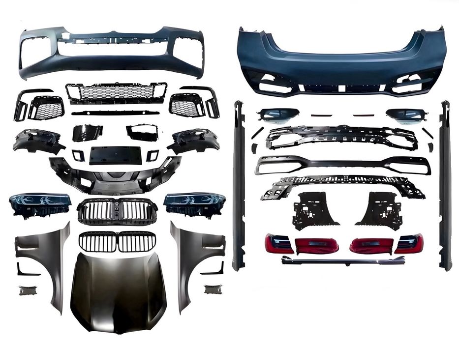 Рестайлинг 2019+ для BMW 7 Series G12 (2015-2019) Обвес M760 LCI, фары