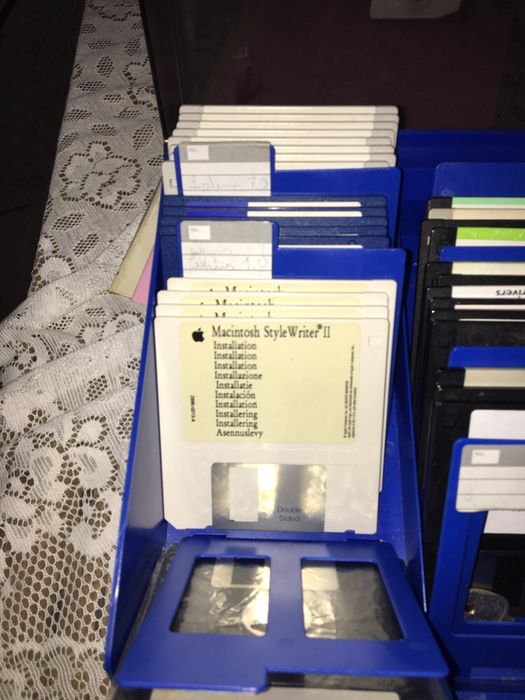Floppy Disk Organizer Box, with Floppy Disks Included64752024457729123