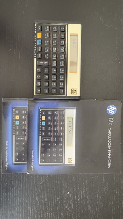 Calculadora HP 12 C com manual e em bom estado