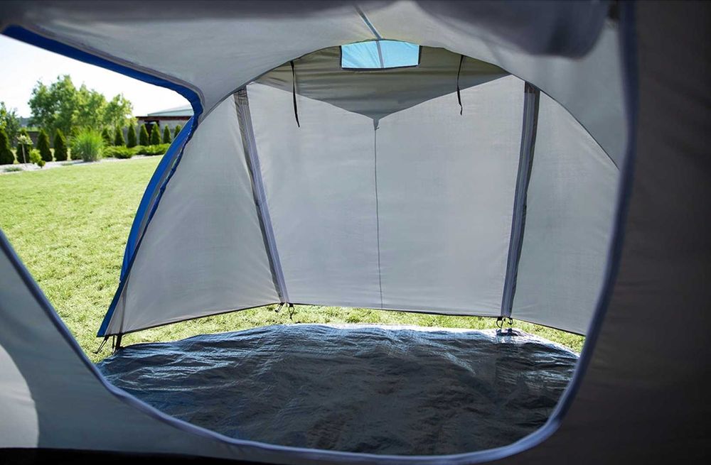 Nowy 2w1 Namiot Rodzinny Turystyczny Kempingowy 4 osobowy + GRATIS