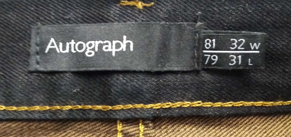 R) MARKS&SPENCER nowe oryginalne czarne jeansy Roz.32/31