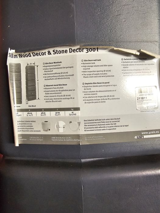 Zbiornik na wodę deszczową do ogrodu