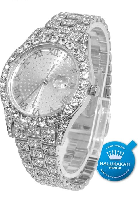Halukakah Męski zegarek srebrny