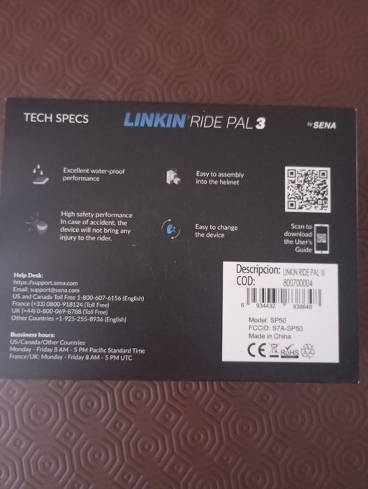 Auricular capacete Sena