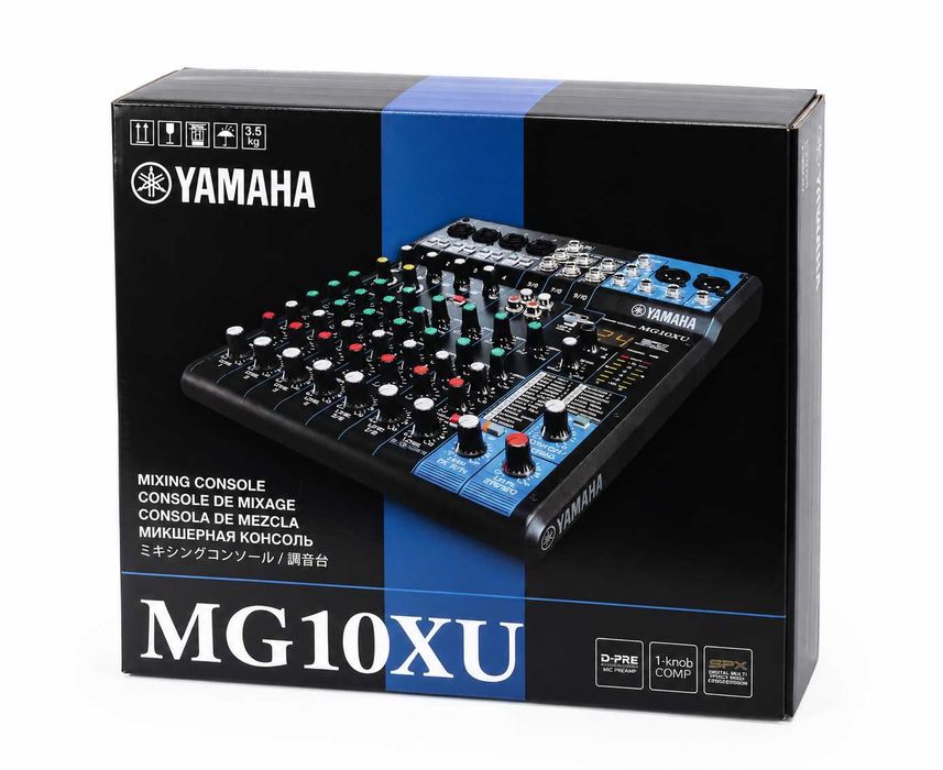Мікшерний пульт Yamaha MG10XU USB з процесором SPX-ефектів аудіо мікшер