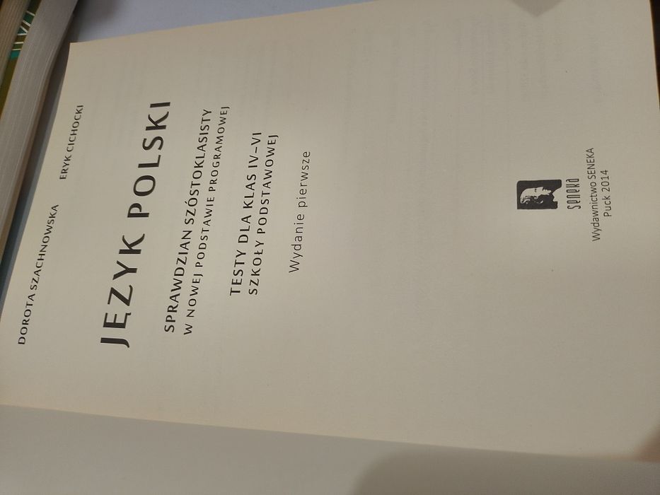 Szachnowska, Cichocki Język polski sprawdzian szóstoklasisty nieuzupel