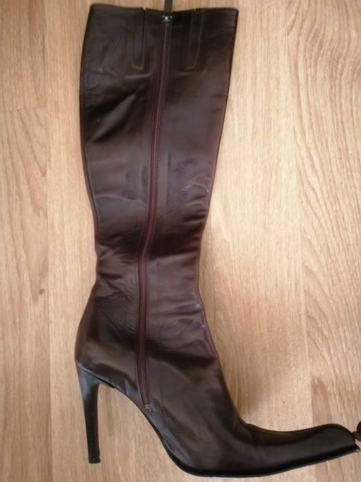 Botas de pele Paulo Brandao - Castanhas