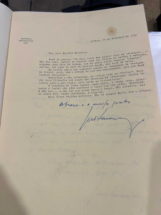 Cartas Originais de José Saramago