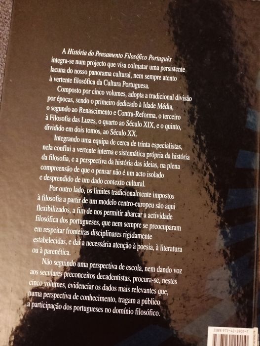 História do Pensamento Filósofico Português - O século XX