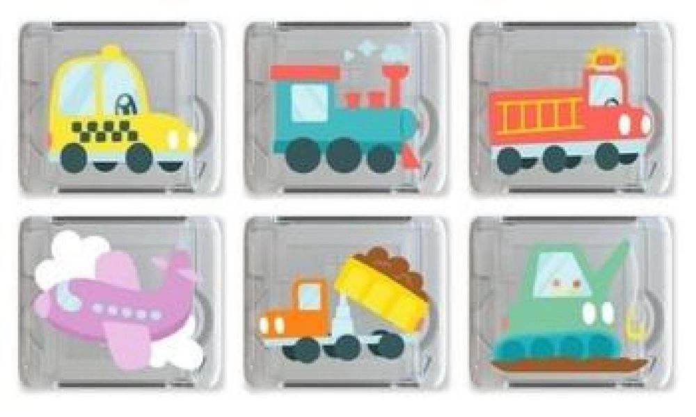 Kostki sensoryczne świecące w wodzie 6szt ,150x100 mm