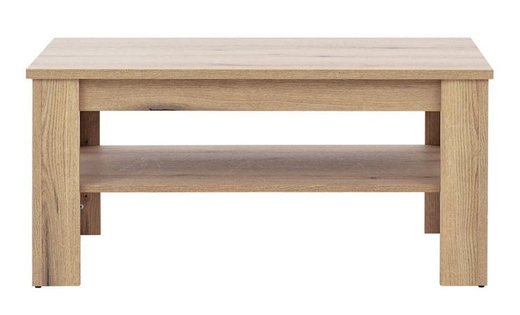 Solidna ława do salonu z półką, stolik kawowy