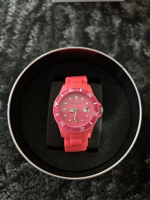 Zegarek am:pm neon róż