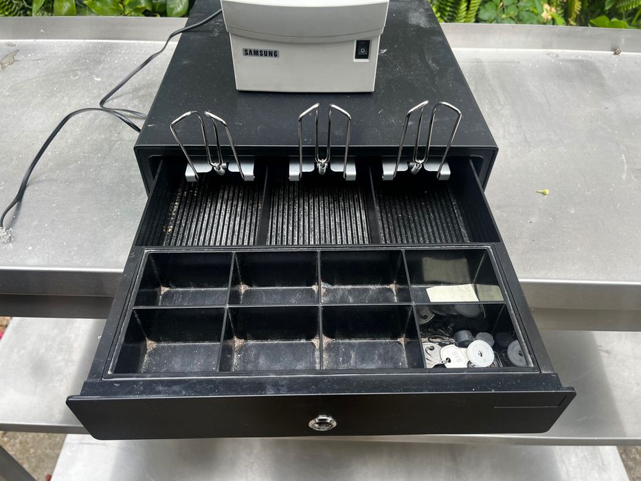 Conjunto POS: impressora térmica com gaveta automática dinheiro