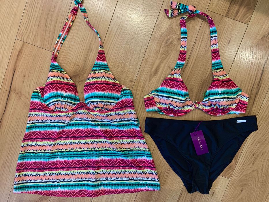 Super zestaw Strój Kąpielowy Bikini + Tankini Lascana 38B