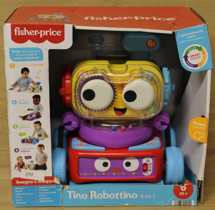 Fisher-Price Uczący Przyjaciel Robot 4w1 Tino Robottino