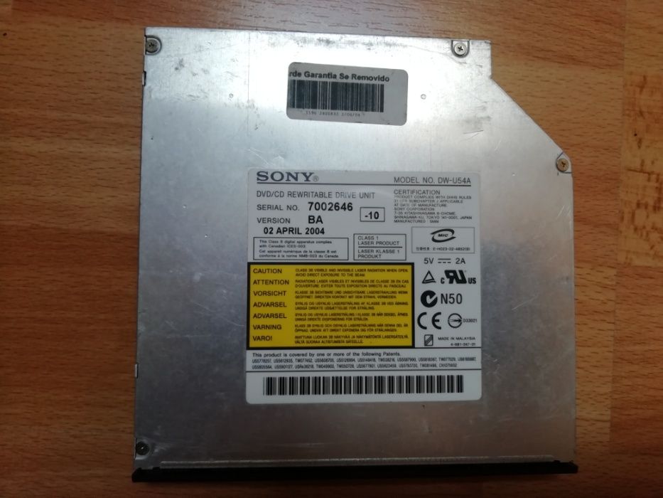 Sony DVD Reader/Writer for Laptop64751136321793120