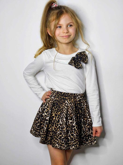 Dziecięca Spódniczka w Panterkę na Gumce 74/80 9-12 miesięcy NOWA