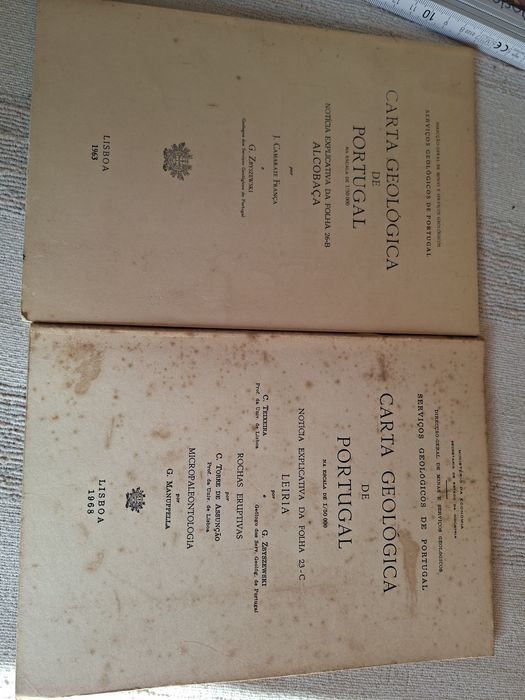 Cartas geológicas de Alcobaça e Leiria