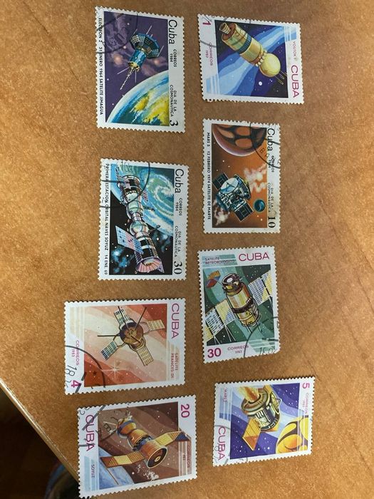 Марки Куба 1984 космос