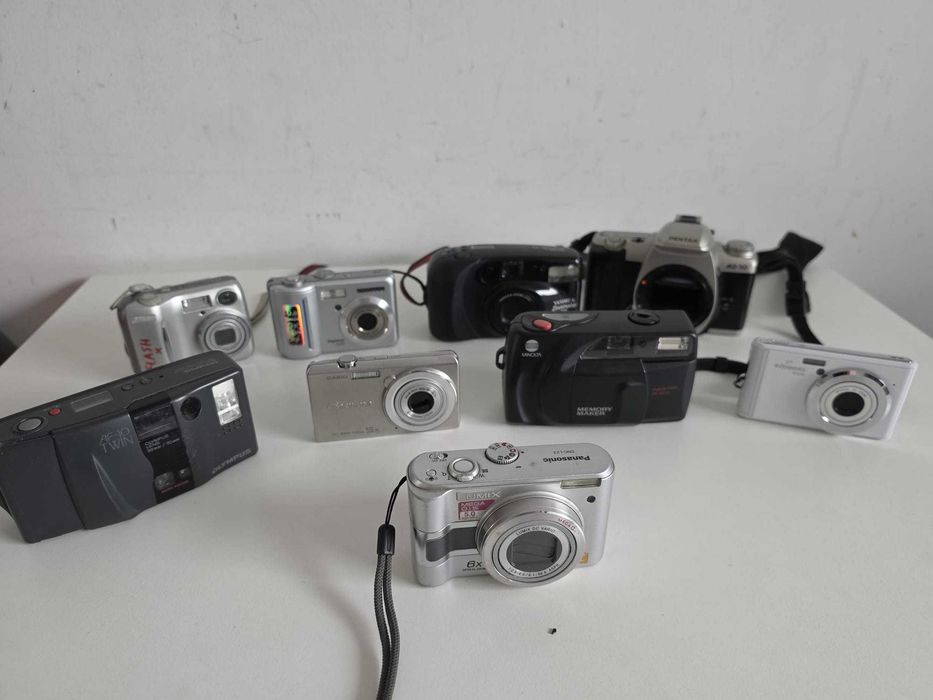 Aparaty fotograficzne uszkodzone zestaw dla majsterkowicza