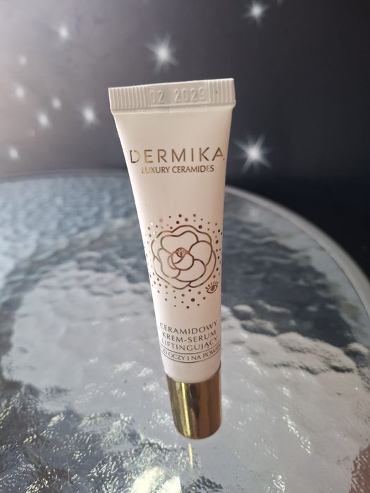Dermika luxury ceramides ceramidowy krem serum liftingujący pod oczy i na powieki, nowy