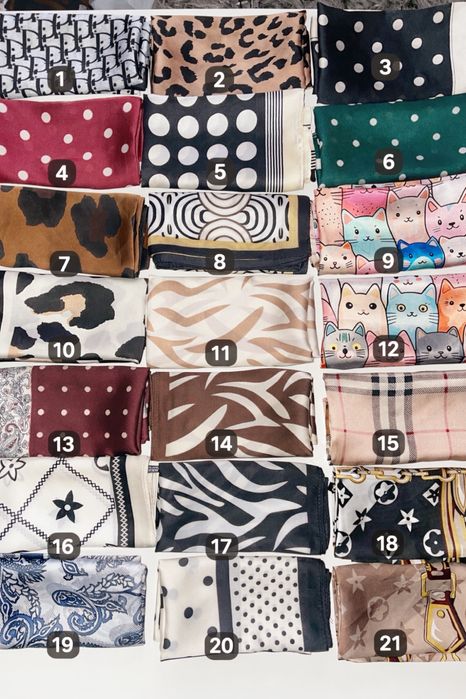 Lenços variados Novos