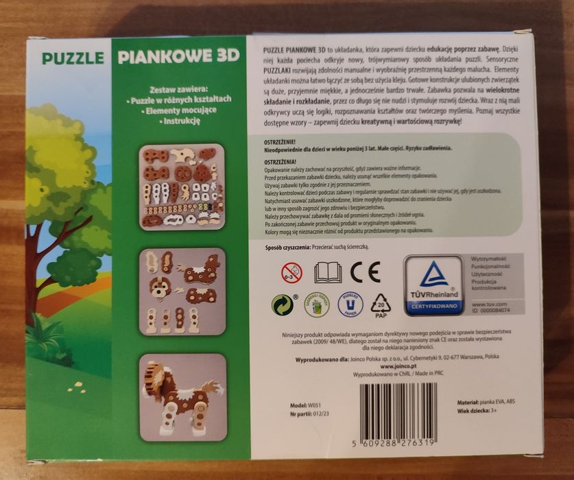 Puzzle piankowe 3D