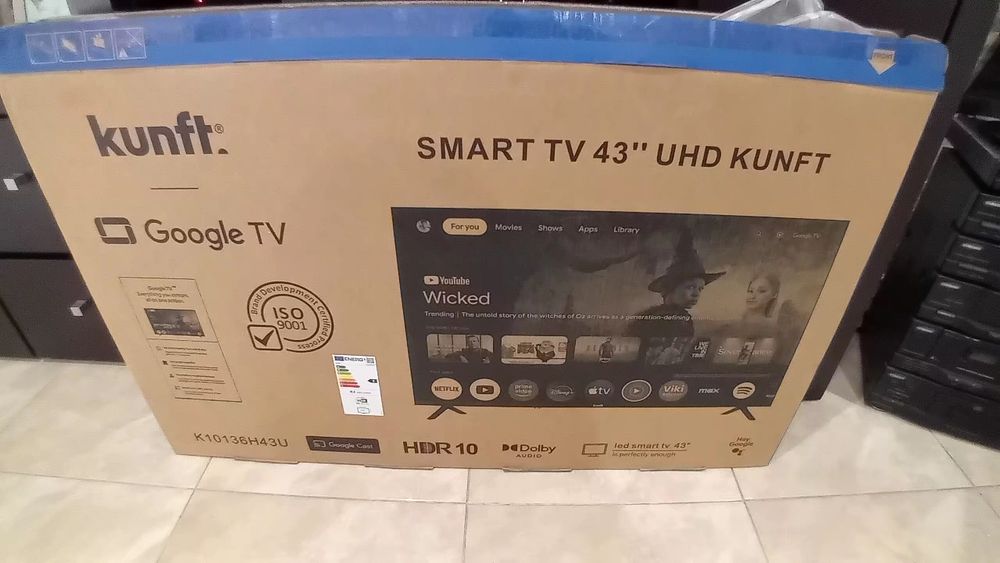 Smart TV Kunft 43" 4K UHD