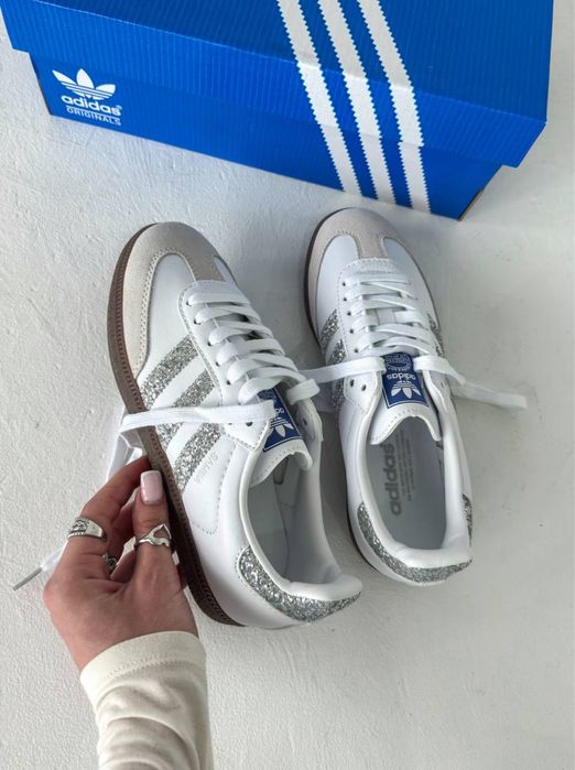 ОРИГІНАЛ‼️36-41 Adidas Samba Glitter Silver OG spezial gazelle LA