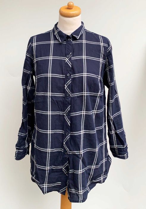 Koszula H&M Mama S 36 Kratka Granatowa Ciążowa Do Karmienia