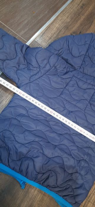 Kurtka 98 puchowka puch syntetyczny Brep granatowa pikowana