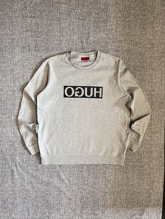 Світшот худі HUGO BOSS Reversed big logo drill casuals y2k sk8 L-XL