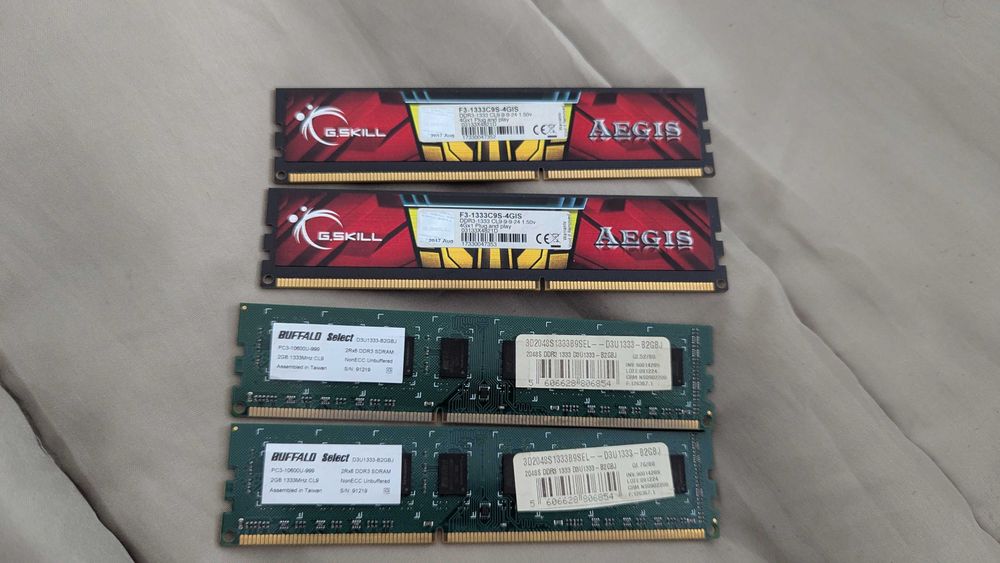RAM DDR3 4Gbx2 + 2Gbx2