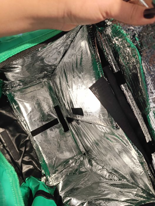 Mochila Uber eats + fato de chuva + capa telemóvel