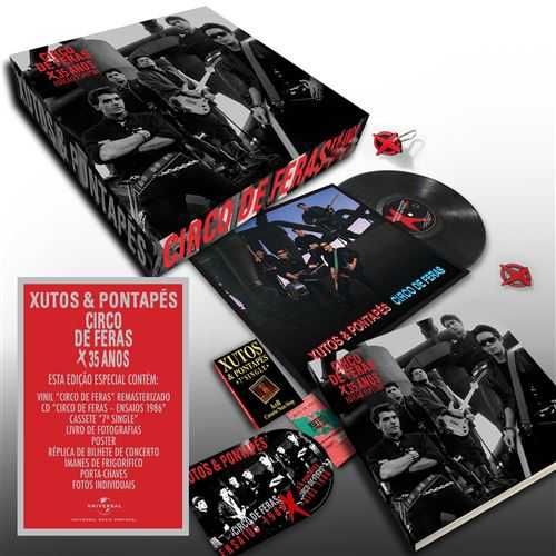 Xutos & Pontapés Circo Feras Ed. Especial 35 Anos - Vinil LP + CD + K7